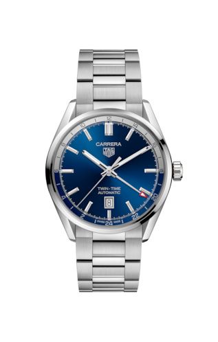 Uhrenbeweger für Uhr TAG Heuer Carrera Calibre 7 Twin Time Stainless Steel / Blue / Bracelet