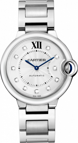 Watch Winder for watch Cartier Ballon Blue de Cartier Ballon Blue de Cartier 36 Automatic Stainless Steel / Diamond / Bracelet