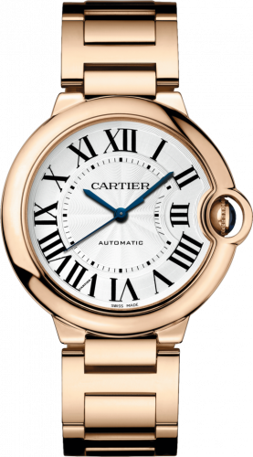 Watch Winder for watch Cartier Ballon Blue de Cartier Ballon Blue de Cartier 36 Automatic Pink Gold / Silver / Bracelet