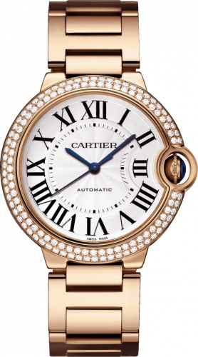 Watch Winder for watch Cartier Ballon Blue de Cartier Ballon Blue de Cartier 36 Automatic Pink Gold / Diamonds / Bracelet