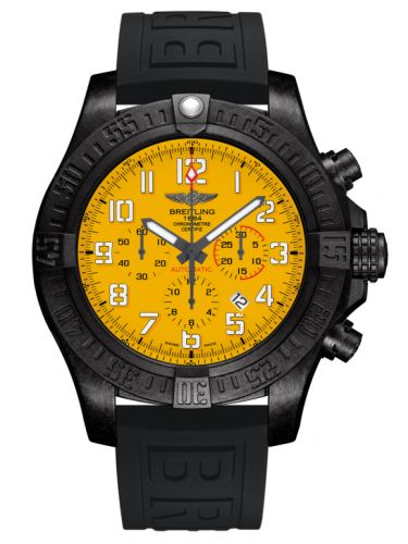 Remontoir à montres pour montre Breitling Avenger Avenger Hurricane 12H Breitlight / Cobra Yellow / Rubber / Pin