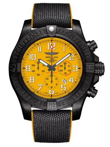 Remontoir à montres pour montre Breitling Avenger Avenger Hurricane 12H Breitlight / Cobra Yellow / Military Rubber