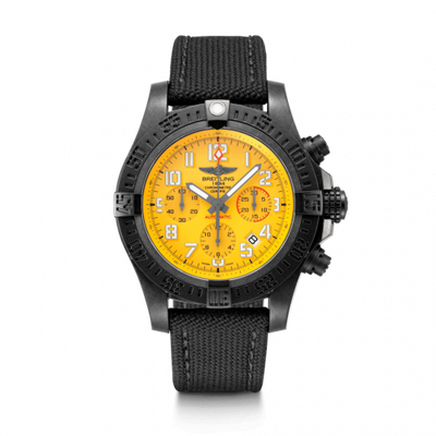 Remontoir à montres pour montre Breitling Avenger Avenger Hurricane 45 Breitlight / Cobra Yellow / Military